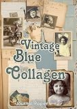 Vintage Blue Collagen: Journal Papier
