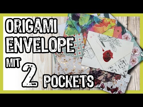 🇩🇪 🇬🇧 💙 Brandheißer Origami Briefumschlag mit 2 Taschen ... 🔥🚒🧯👩‍🚒😅