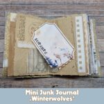 Handgefertigtes Junk Journal "Winterwölfe" – Bild 5