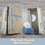 Handgefertigtes Junk Journal "Winterwölfe" – Bild 8