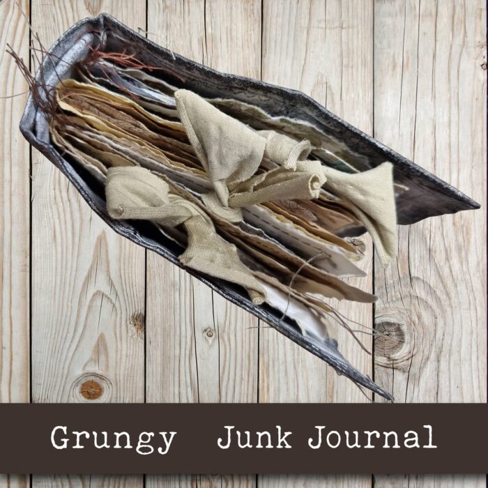 Handgefertigtes Junk Journal "Grungy" – Bild 5