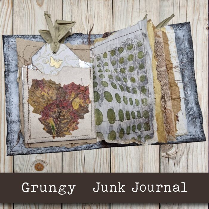 Handgefertigtes Junk Journal "Grungy" – Bild 6