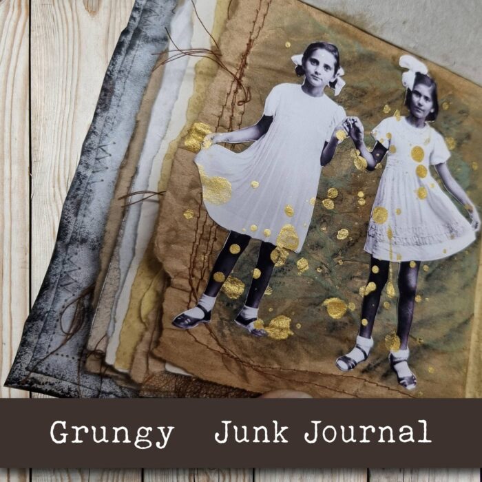 Handgefertigtes Junk Journal "Grungy" – Bild 7