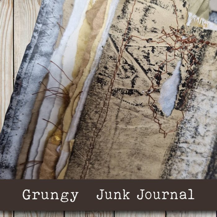 Handgefertigtes Junk Journal "Grungy" – Bild 8