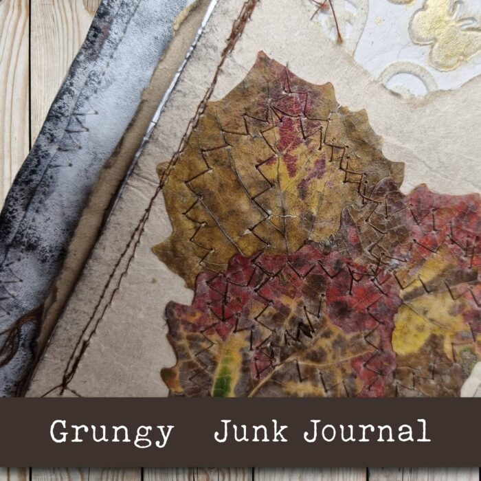 Handgefertigtes Junk Journal "Grungy" – Bild 9