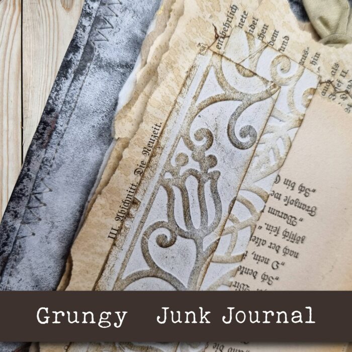 Handgefertigtes Junk Journal "Grungy" – Bild 10