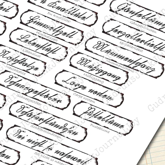 Fake Emaille-Schilder mit Sütterlin Schrift [Digital] – Bild 3