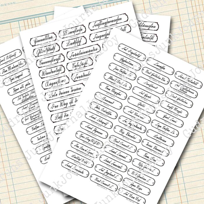 Fake Emaille-Schilder mit Sütterlin Schrift [Digital] – Bild 2