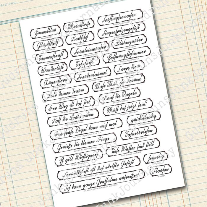Fake Emaille-Schilder mit Sütterlin Schrift [Digital] – Bild 4