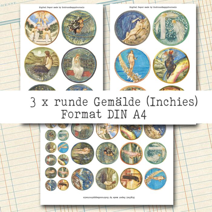 Runde Bilder von Edward Burne-Jones (Inchies, Twinchies) [Digital] – Bild 2
