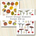 Forest Grunge Waldelemente, 5 Seiten [Digital] – Bild 4