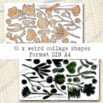 Abstrakte bunte Collage Elemente, 10 Seiten [Digital] – Bild 4