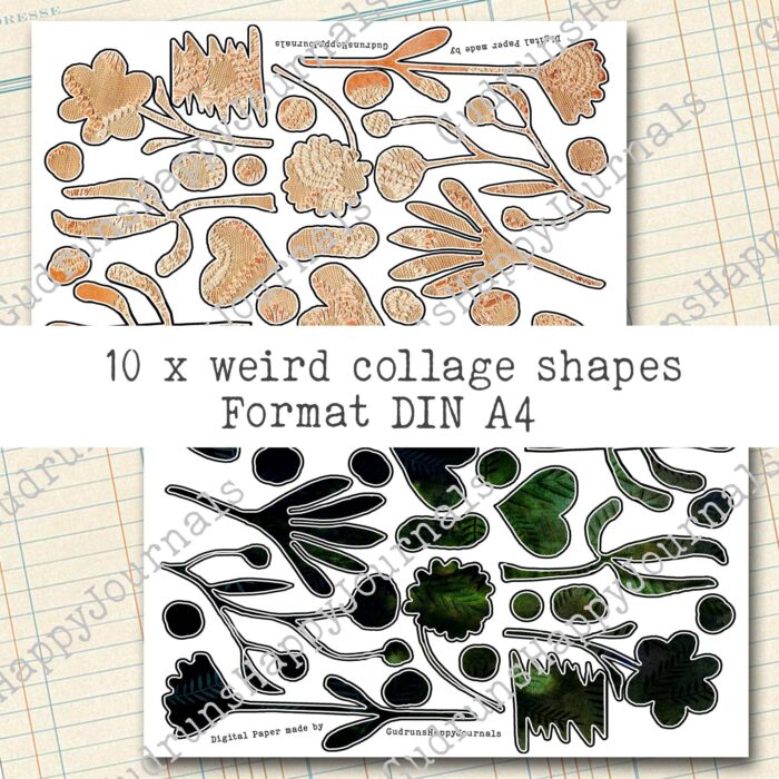 Abstrakte bunte Collage Elemente, 10 Seiten [Digital] – Bild 4