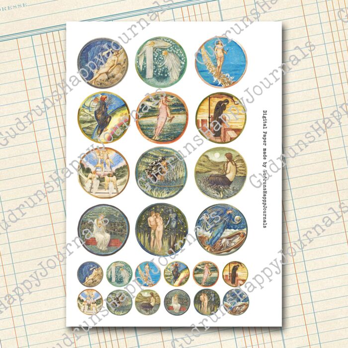 Runde Bilder von Edward Burne-Jones (Inchies, Twinchies) [Digital] – Bild 5