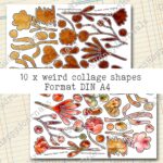 Abstrakte bunte Collage Elemente, 10 Seiten [Digital] – Bild 5