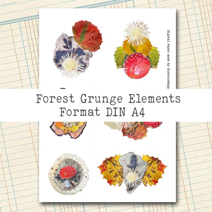 Forest Grunge Waldelemente, 5 Seiten [Digital] – Bild 5