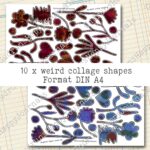 Abstrakte bunte Collage Elemente, 10 Seiten [Digital] – Bild 7