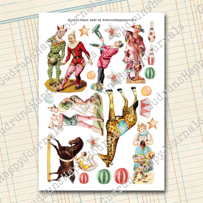 Manege frei - Der Zirkus kommt, 3 Seiten, Ausschneidebogen [Digital] – Bild 5