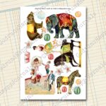 Manege frei - Der Zirkus kommt, 3 Seiten, Ausschneidebogen [Digital] – Bild 3