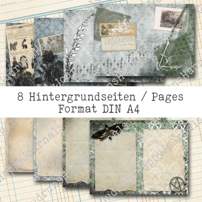 Gothic Horror Halloween Bundle - Papier + Ephemera, 18 Seiten [Digital] – Bild 12