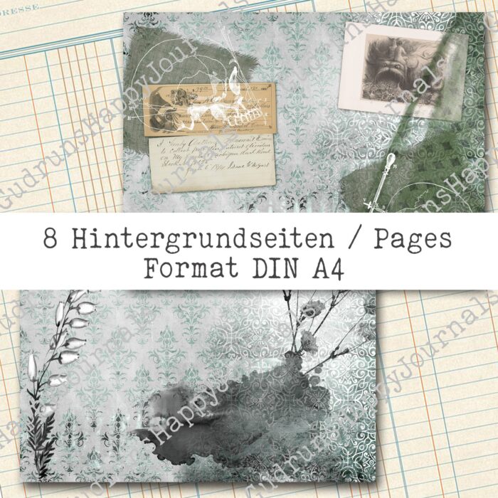 Gothic Horror Halloween Bundle - Papier + Ephemera, 18 Seiten [Digital] – Bild 11