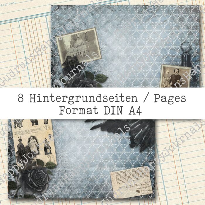 Gothic Horror Halloween Bundle - Papier + Ephemera, 18 Seiten [Digital] – Bild 10