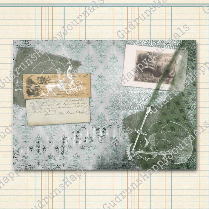 Halloween Gothic Horror, 8 Seiten, Hintergrund Papier-Set [Digital] – Bild 7