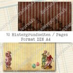 Manege frei - Der Zirkus kommt,  10 Seiten, Hintergrund Papier-Set [Digital] – Bild 5