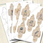 Vintage Nadelheftchen, Bastelbogen [Digital] – Bild 5