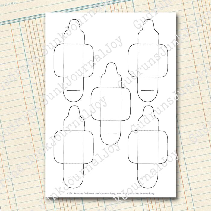 Vintage Nadelheftchen, Bastelbogen [Digital] – Bild 6