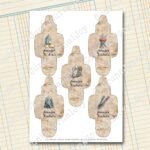 Vintage Nadelheftchen, Bastelbogen [Digital] – Bild 9