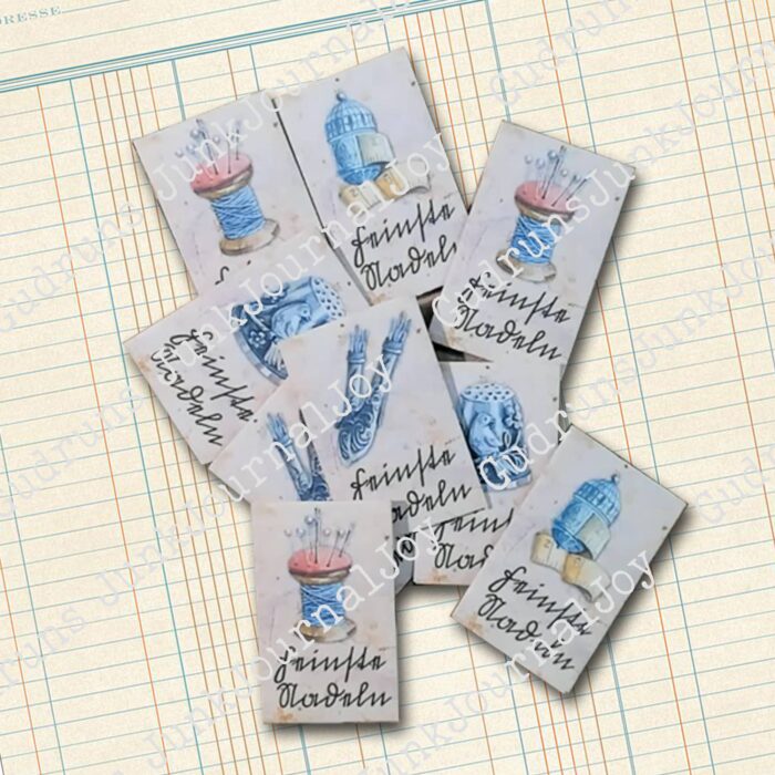 Vintage Nadelheftchen, Bastelbogen [Digital] – Bild 4