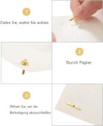 Mini Brads, Metall Musterklammern, gemischte Farben, 450 Stück – Bild 3