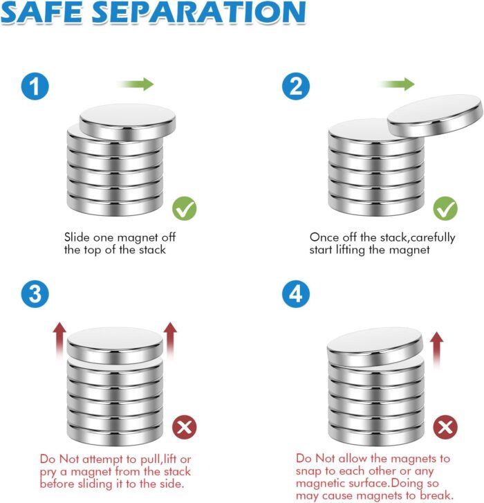 100 Stück Magnete 5mmx1mm Neodym – Bild 2