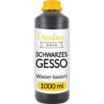 Creative Deco Professionell, Schwarzes Gesso, 1Liter
