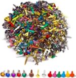 Mini Brads, Metall Musterklammern, gemischte Farben, 450 Stück