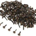 200 Stück Mini Brads in Bronze, 4,5 mm