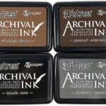Ranger Archival Ink, Set mit 4 Farben
