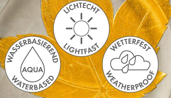 Marabu Metallic Effektfarbe, metallic gold, 225 ml – Bild 2