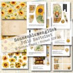 Sonnenblumenglück, Folio Bastelset, 12 Seiten [Digital]