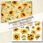 Sonnenblumenglück, Folio Bastelset, 12 Seiten [Digital] – Bild 7