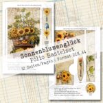 Sonnenblumenglück, Folio Bastelset, 12 Seiten [Digital] – Bild 4