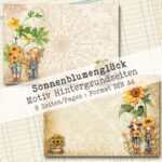 Sonnenblumenglück, Hintergrundpapier, 8 Seiten [Digital] – Bild 5