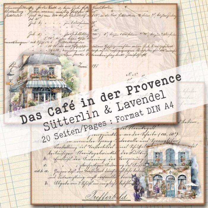 Das Café in der Provence, Sütterlin + Lavendel, 20 Seiten [Digital] – Bild 11