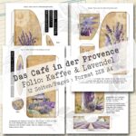 Das Café in der Provence, Kaffee + Lavendel, Folio Bastelset, 12 Seiten [Digital] – Bild 3