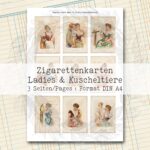 Vintage Zigarettenkarten, Ladies & Kuscheltiere [Digital] – Bild 5