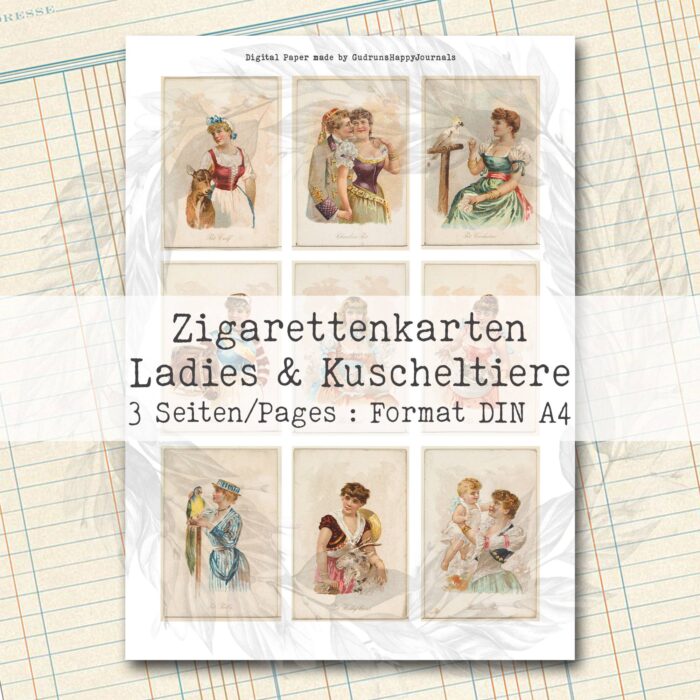 Vintage Zigarettenkarten, Ladies & Kuscheltiere [Digital] – Bild 5