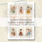 Vintage Zigarettenkarten, Ladies & Kuscheltiere [Digital] – Bild 4