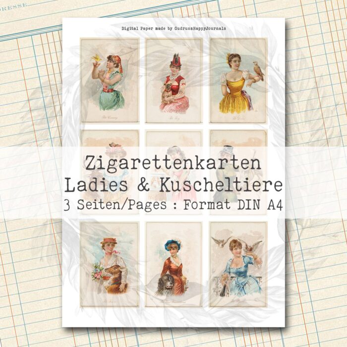 Vintage Zigarettenkarten, Ladies & Kuscheltiere [Digital] – Bild 4