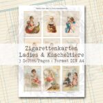 Vintage Zigarettenkarten, Ladies & Kuscheltiere [Digital] – Bild 3